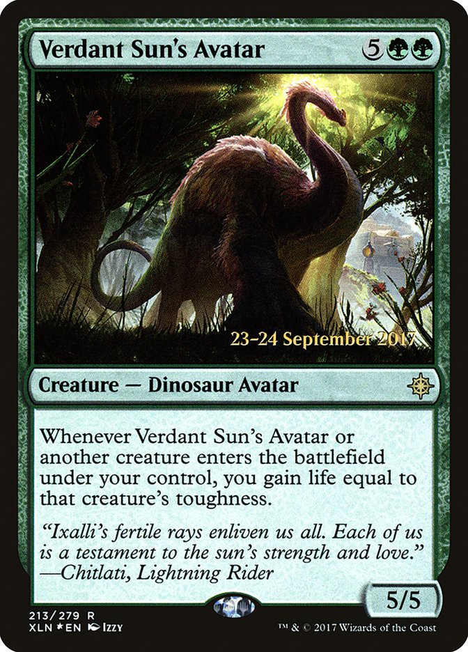 Verdant Sun's Avatar  [Ixalan Prerelease Promos] | Grognard Games