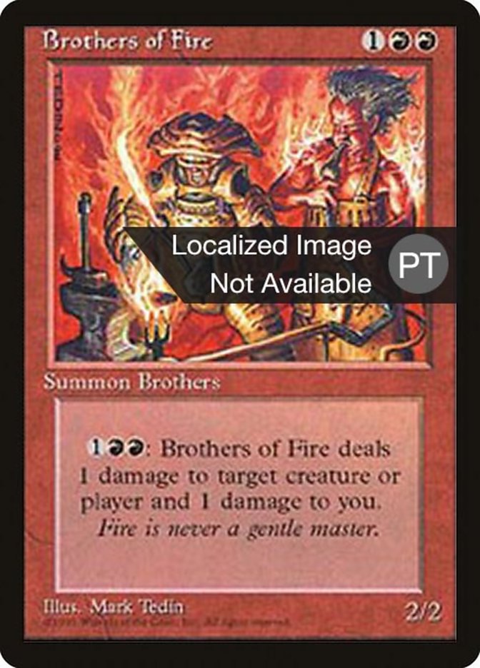 Brothers of Fire [Fourth Edition (Foreign Black Border)] | Grognard Games