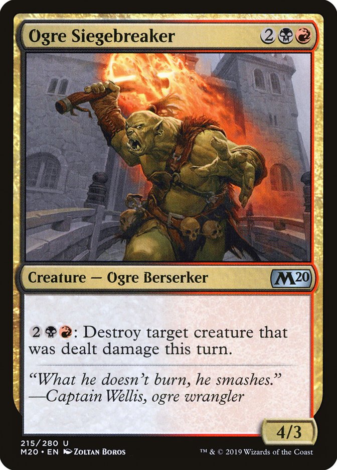 Ogre Siegebreaker [Core Set 2020] | Grognard Games