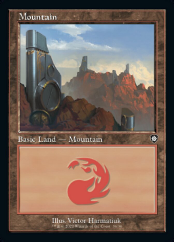 Mountain (036) (Retro) [The Brothers' War Commander] | Grognard Games