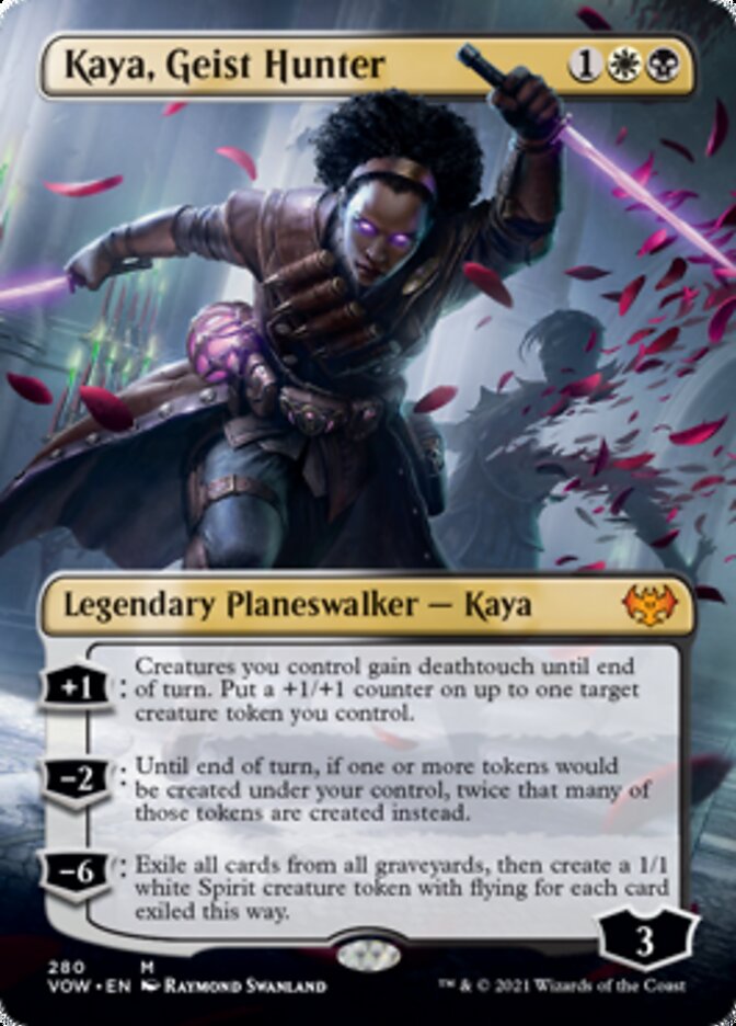 Kaya, Geist Hunter (Borderless) [Innistrad: Crimson Vow] | Grognard Games