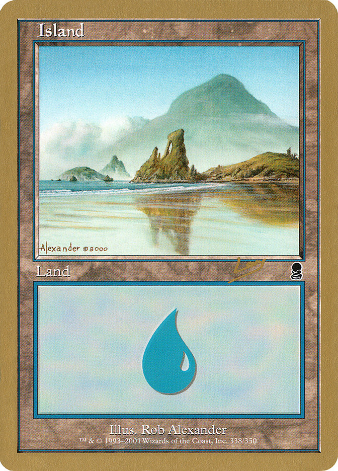 Island (rl338) (Raphael Levy) [World Championship Decks 2002] | Grognard Games