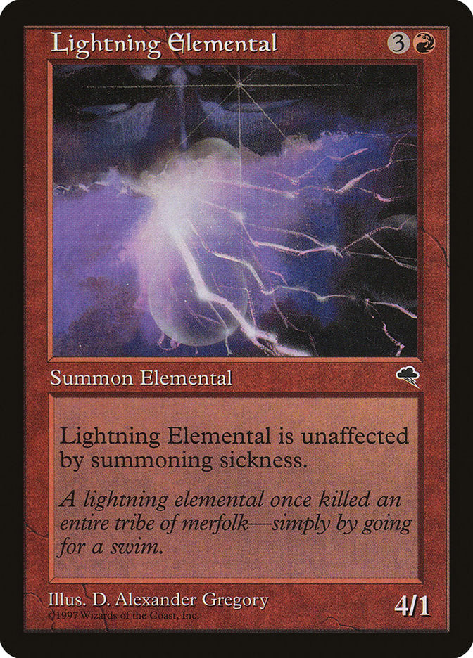 Lightning Elemental [Tempest] | Grognard Games