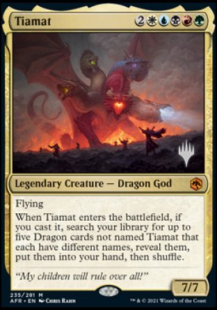 Tiamat (Promo Pack) [Dungeons & Dragons: Adventures in the Forgotten Realms Promos] | Grognard Games