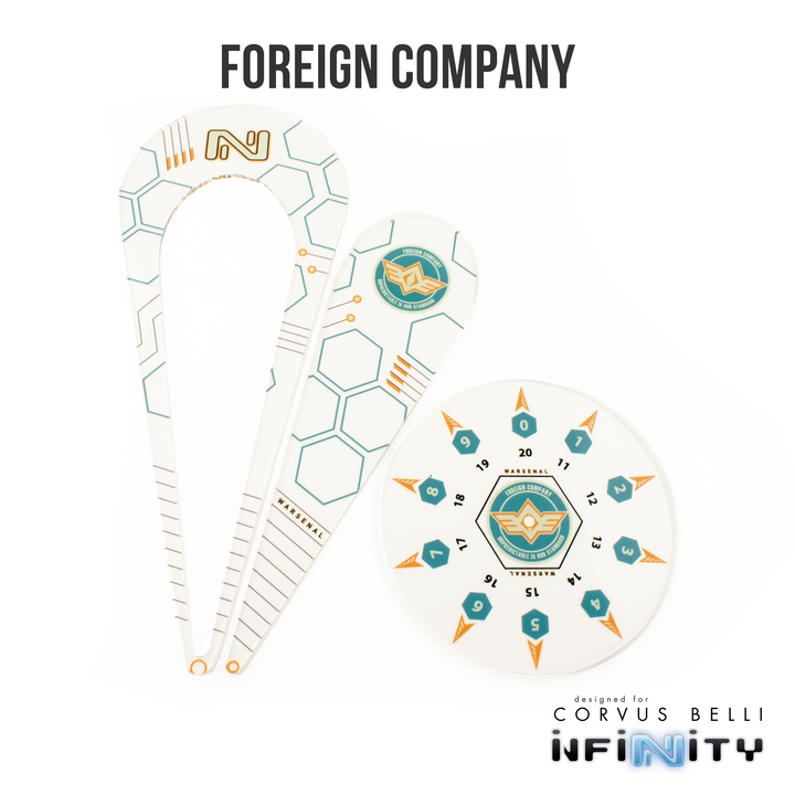 Infinity Warsenal Template Set: Foreign Company | Grognard Games
