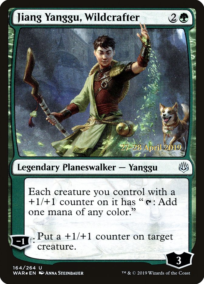 Jiang Yanggu, Wildcrafter  [War of the Spark Prerelease Promos] | Grognard Games