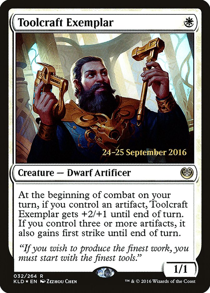 Toolcraft Exemplar  [Kaladesh Prerelease Promos] | Grognard Games