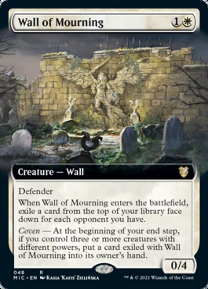Wall of Mourning (Extended) [Innistrad: Midnight Hunt Commander] | Grognard Games