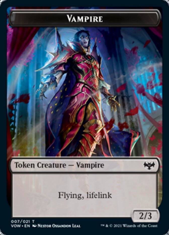 Vampire Token (007) [Innistrad: Crimson Vow Tokens] | Grognard Games