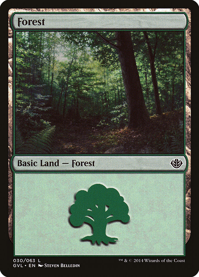 Forest (30) (Garruk vs. Liliana) [Duel Decks Anthology] | Grognard Games