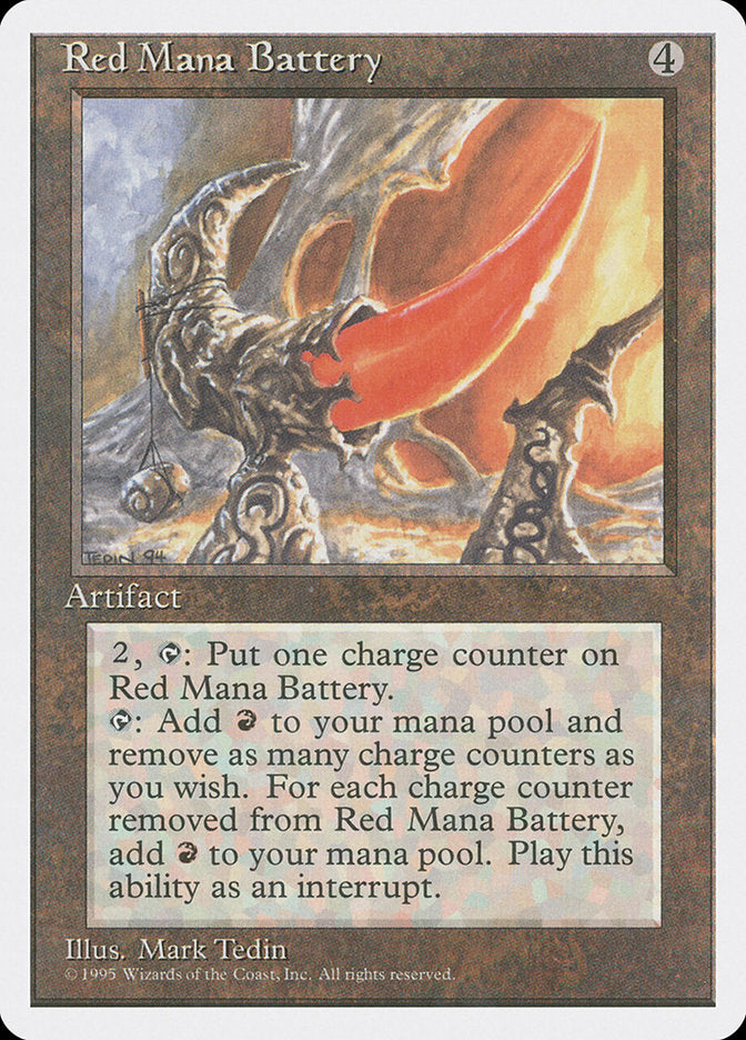 Red Mana Battery [Fourth Edition] | Grognard Games