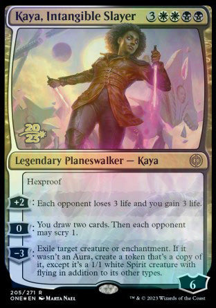 Kaya, Intangible Slayer [Phyrexia: All Will Be One Prerelease Promos] | Grognard Games