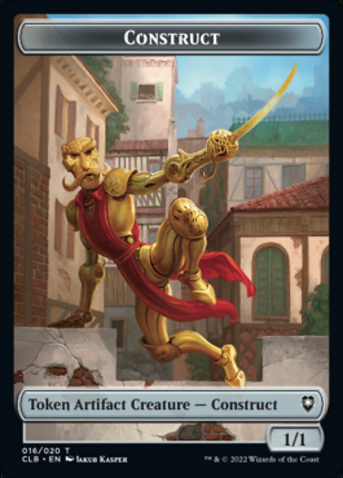 Treasure // Construct Double-sided Token [Commander Legends: Battle for Baldur's Gate Tokens] | Grognard Games