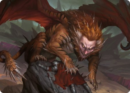 Manticore Art Card [Dungeons & Dragons: Adventures in the Forgotten Realms Art Series] | Grognard Games