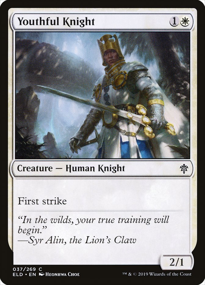 Youthful Knight [Throne of Eldraine] | Grognard Games