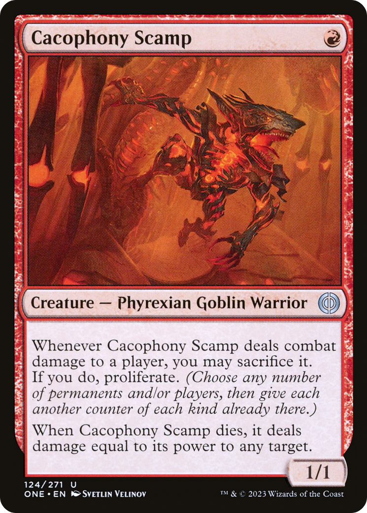 Cacophony Scamp [Phyrexia: All Will Be One] | Grognard Games