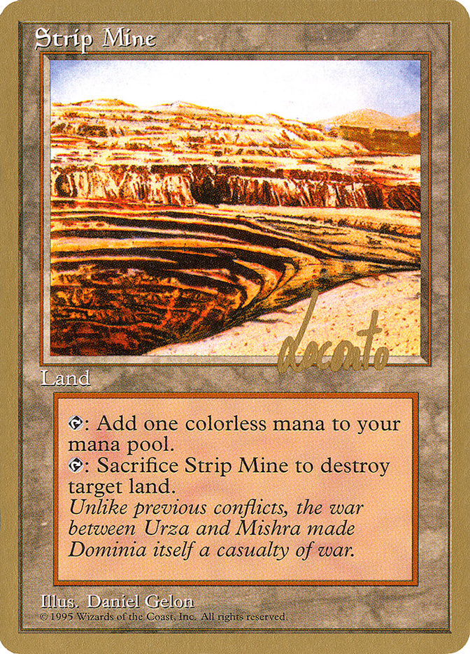 Strip Mine (Michael Loconto) [Pro Tour Collector Set] | Grognard Games