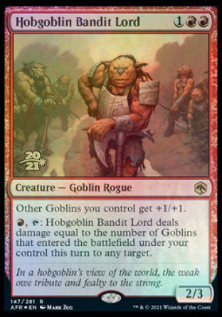 Hobgoblin Bandit Lord [Dungeons & Dragons: Adventures in the Forgotten Realms Prerelease Promos] | Grognard Games