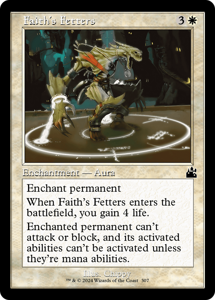 Faith's Fetters (Retro Frame) [Ravnica Remastered] | Grognard Games