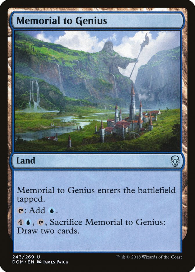 Memorial to Genius [Dominaria] | Grognard Games