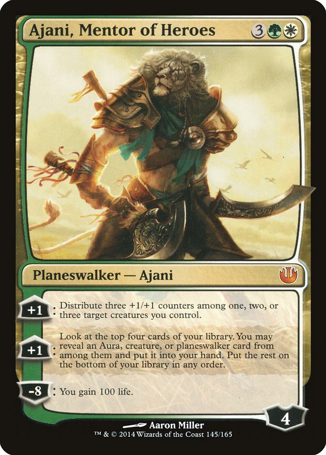 Ajani, Mentor of Heroes [Journey into Nyx] | Grognard Games