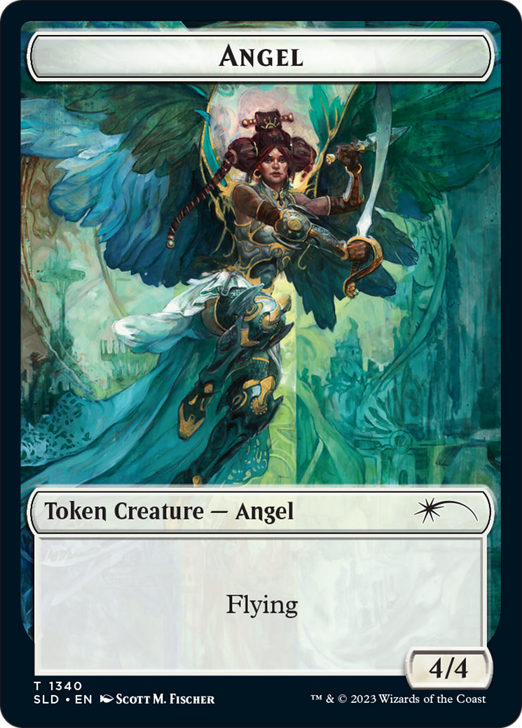 Angel (SLD) // Soldier (GRN) Double-Sided Token [Secret Lair: Angels Tokens] | Grognard Games