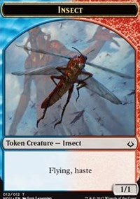 Insect // Warrior Double-sided Token [Hour of Devastation Tokens] | Grognard Games