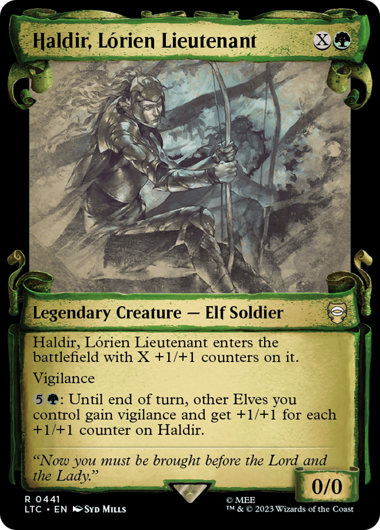 Haldir, Lorien Lieutenant [The Lord of the Rings: Tales of Middle-Earth Commander Showcase Scrolls] | Grognard Games