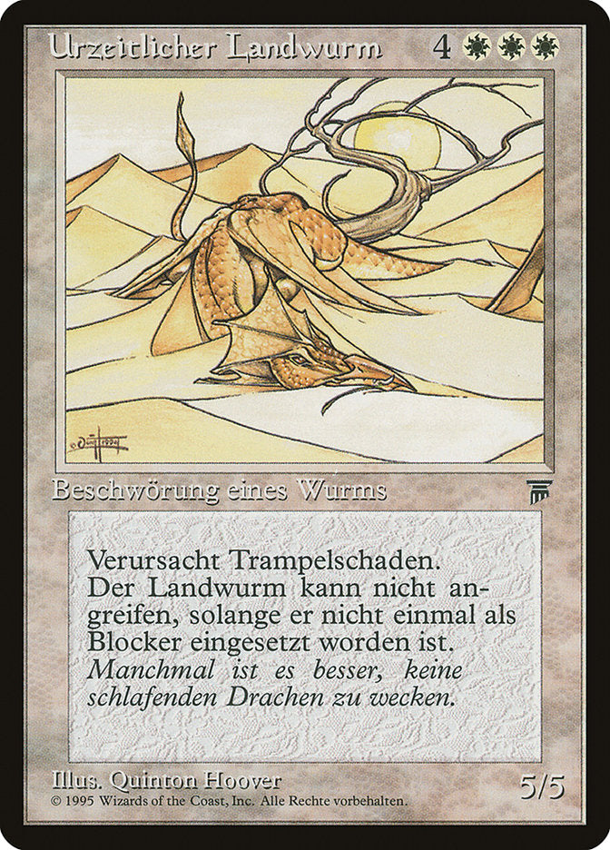 Elder Land Wurm (German) - "Urzeitlicher Landwurm" [Renaissance] | Grognard Games