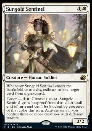 Sungold Sentinel (Promo Pack) [Innistrad: Midnight Hunt Promos] | Grognard Games