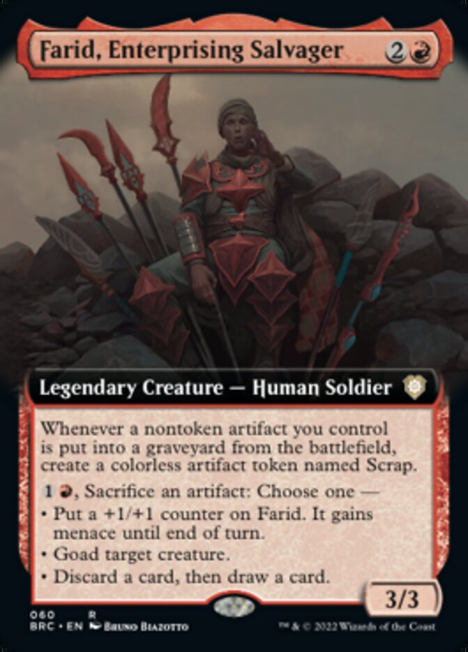 Farid, Enterprising Salvager (Extended Art) [The Brothers' War Commander] | Grognard Games