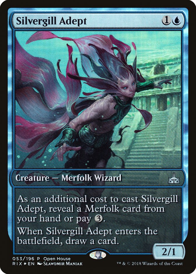 Silvergill Adept (Open House) (Extended) [Rivals of Ixalan Promos] | Grognard Games