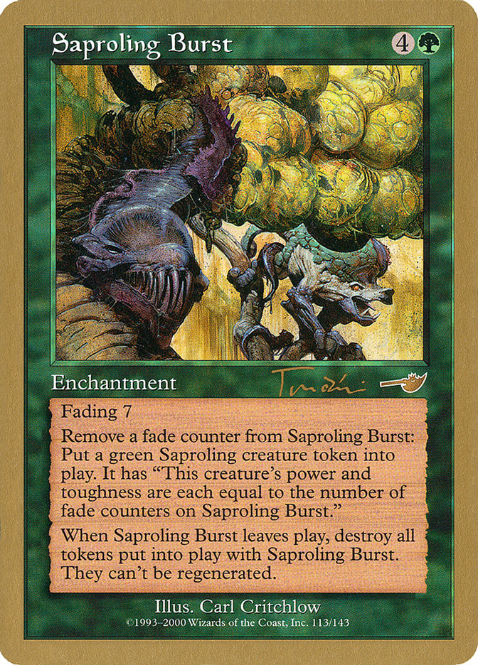 Saproling Burst (Jan Tomcani) [World Championship Decks 2001] | Grognard Games