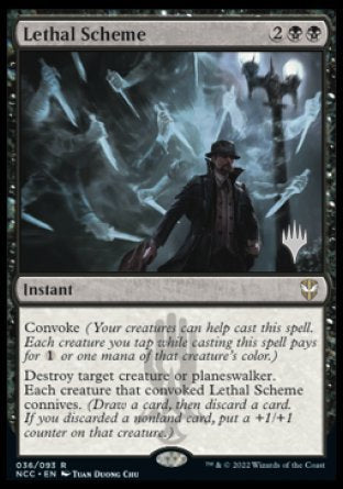 Lethal Scheme (Promo Pack) [Streets of New Capenna Commander Promos] | Grognard Games