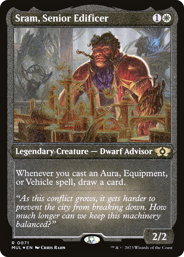 Sram, Senior Edificer (Foil Etched) [Multiverse Legends] | Grognard Games