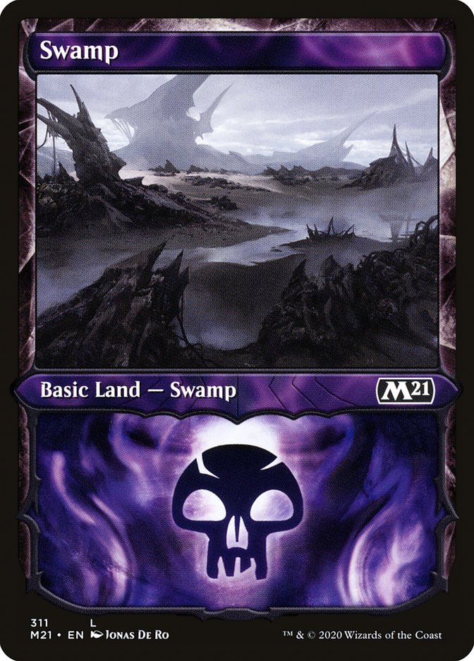 Swamp (311) (Showcase) [Core Set 2021] | Grognard Games