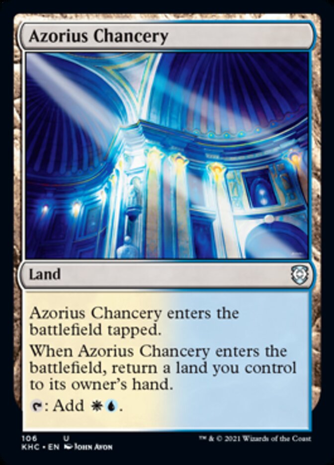 Azorius Chancery [Kaldheim Commander] | Grognard Games