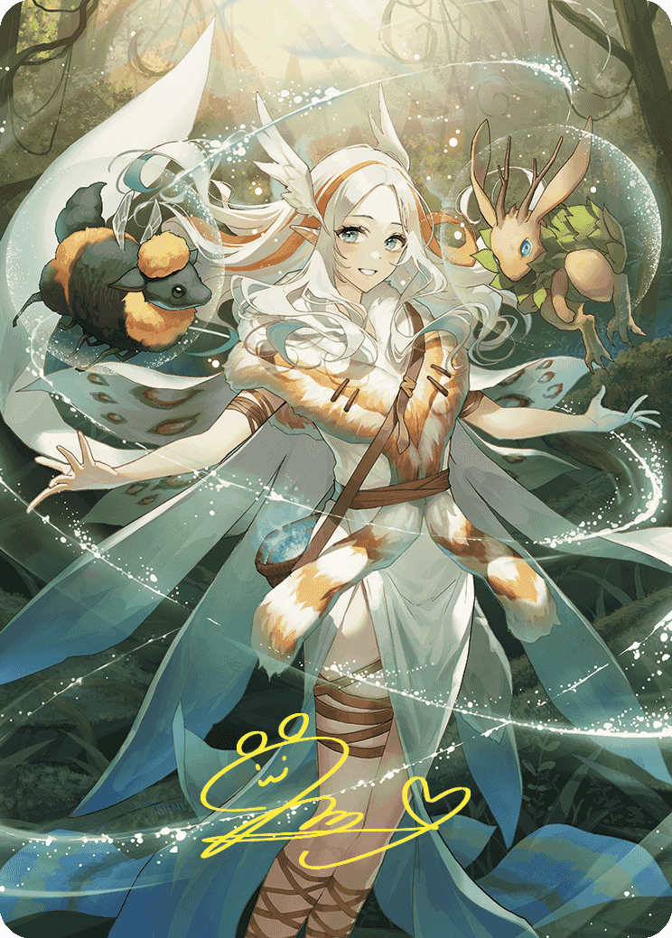Greater Auramancy Anime Art Card (Gold-Stamped Signature) [Wilds of Eldraine Art Series] | Grognard Games