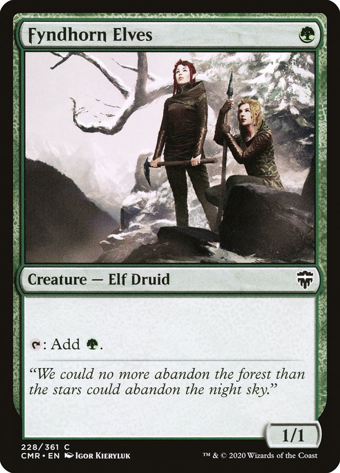 Fyndhorn Elves [Commander Legends] | Grognard Games