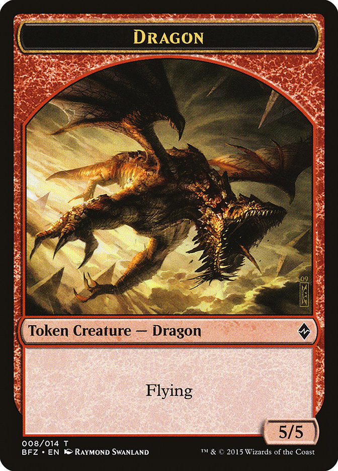 Dragon [Battle for Zendikar Tokens] | Grognard Games