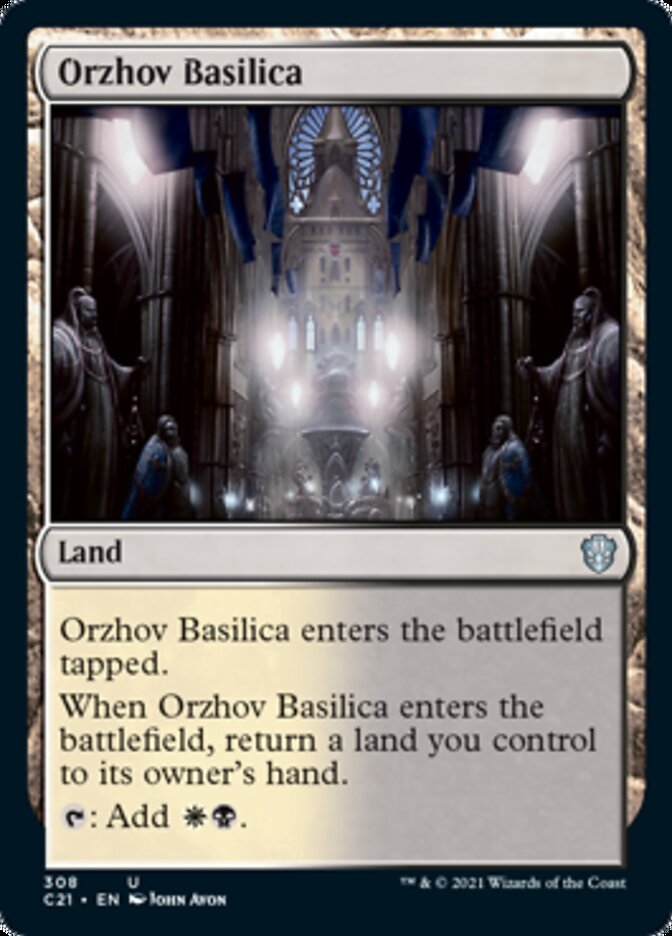 Orzhov Basilica [Commander 2021] | Grognard Games