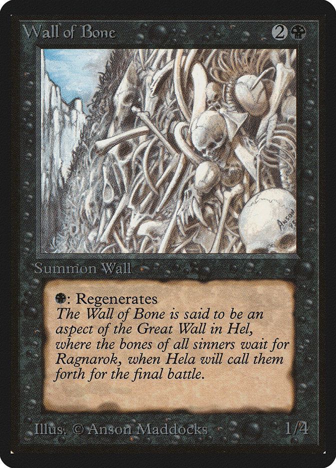 Wall of Bone [Limited Edition Beta] | Grognard Games