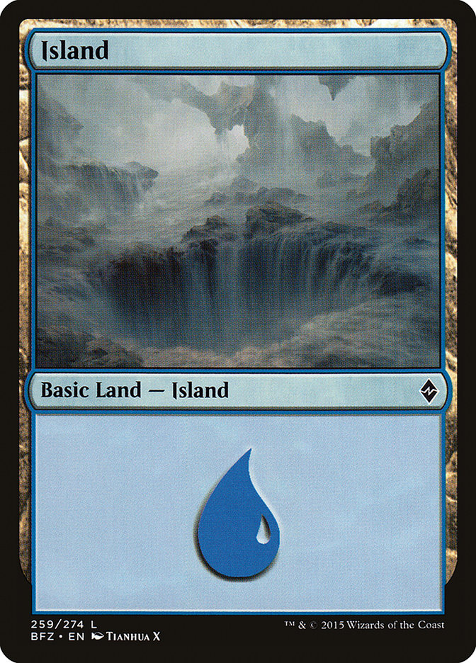 Island (259a) [Battle for Zendikar] | Grognard Games