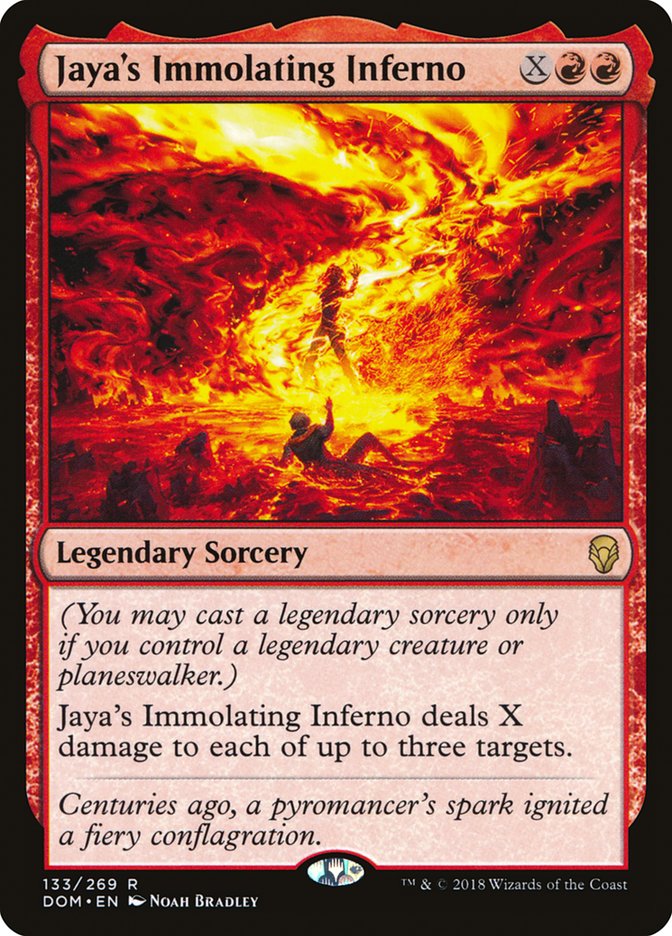 Jaya's Immolating Inferno [Dominaria] | Grognard Games