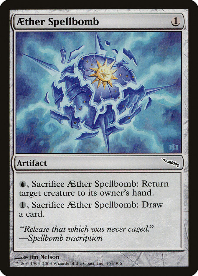 Aether Spellbomb [Mirrodin] | Grognard Games