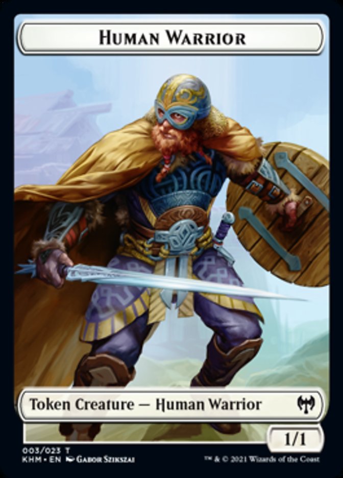 Human Warrior [Kaldheim Tokens] | Grognard Games