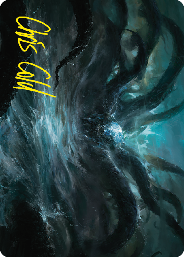 The Watcher in the Water Art Card (Gold-Stamped Signature) [The Lord of the Rings: Tales of Middle-earth Art Series] | Grognard Games