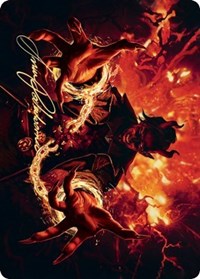 Tibalt's Trickery Art Card (Gold-Stamped Signature) [Kaldheim: Art Series] | Grognard Games