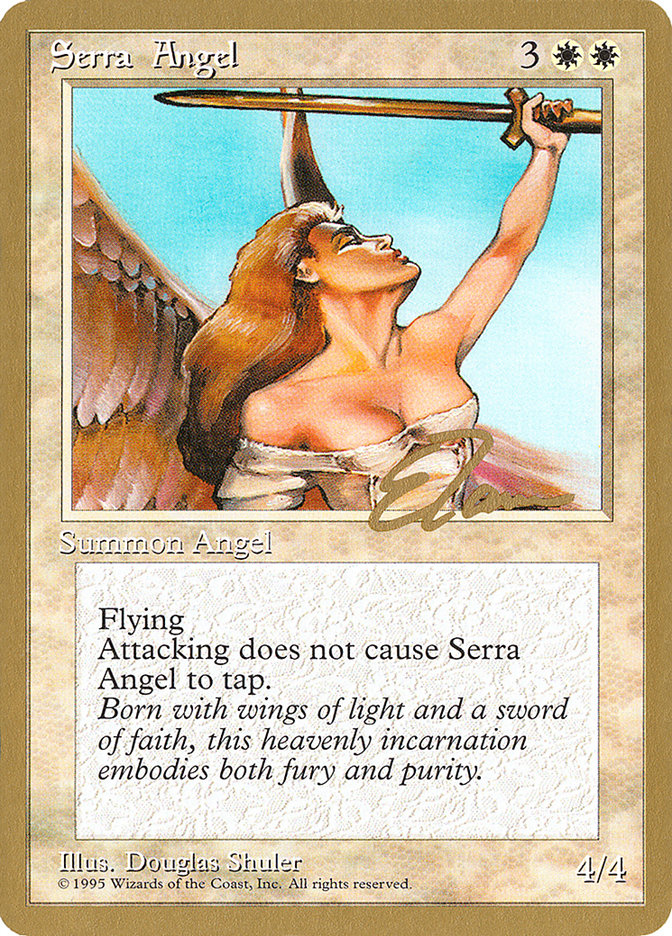 Serra Angel (Eric Tam) [Pro Tour Collector Set] | Grognard Games