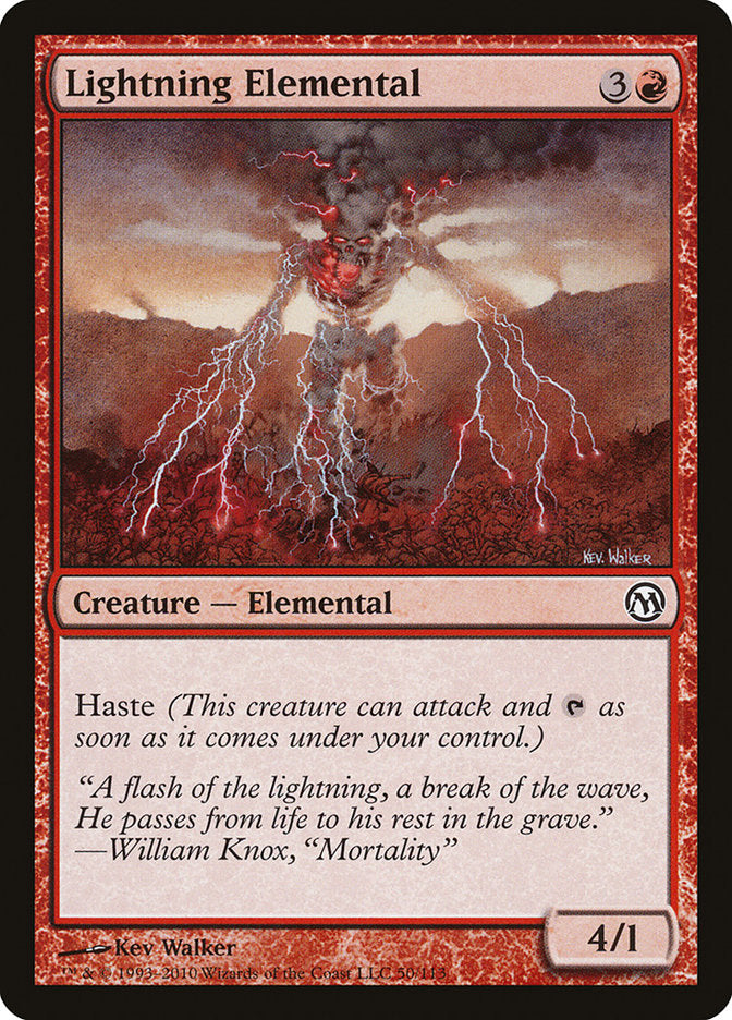 Lightning Elemental [Duels of the Planeswalkers] | Grognard Games